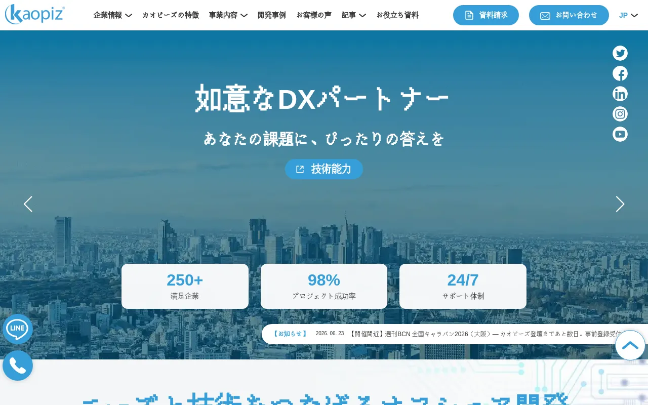 Screenshot of kaopiz.com