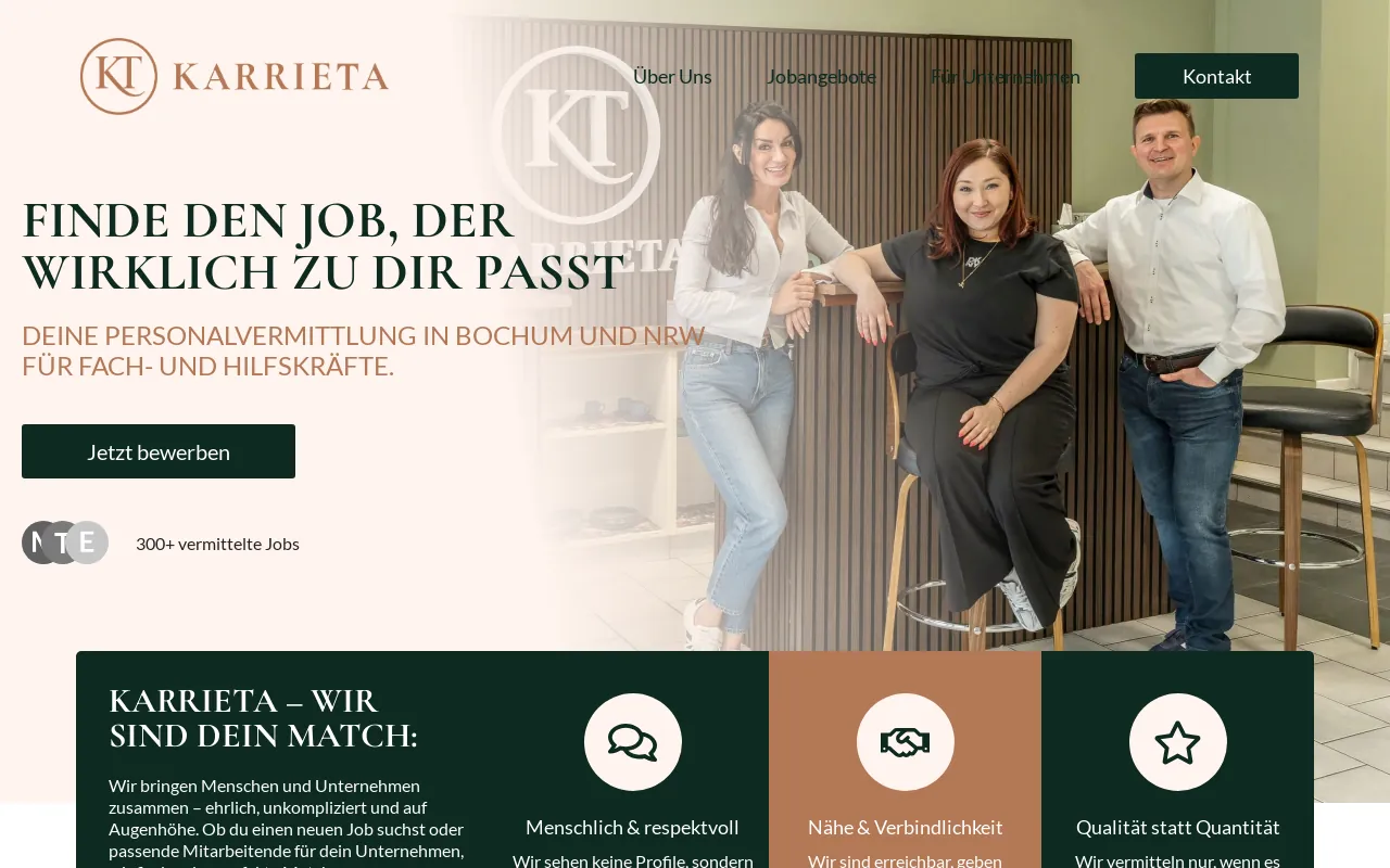 Screenshot of karrieta-personal.de