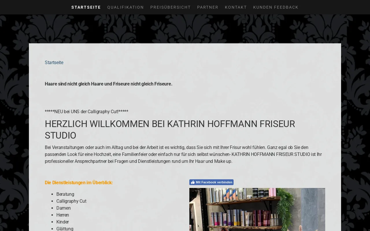 Screenshot of kh-friseurstudio.de