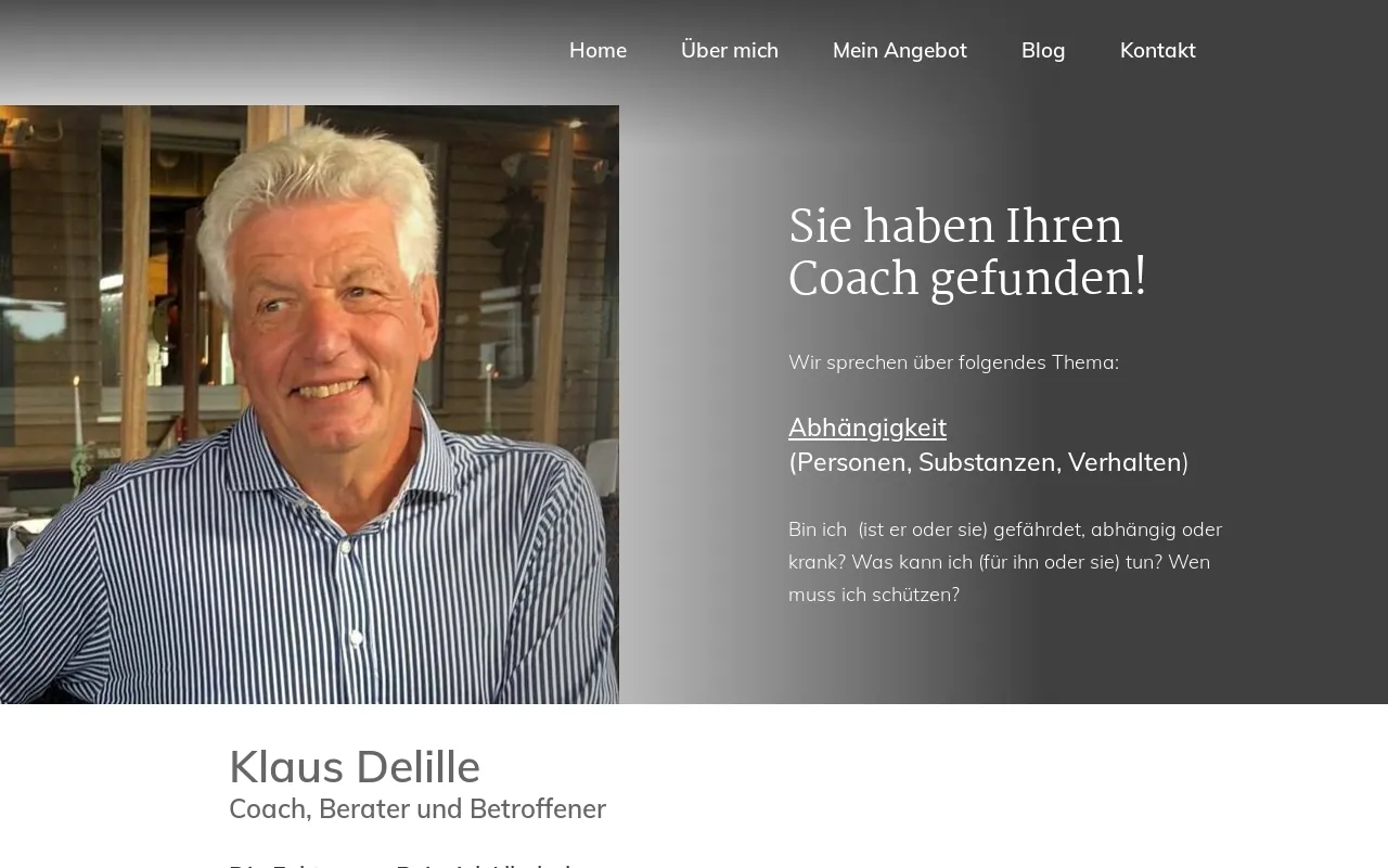 Screenshot of klausdelille.de