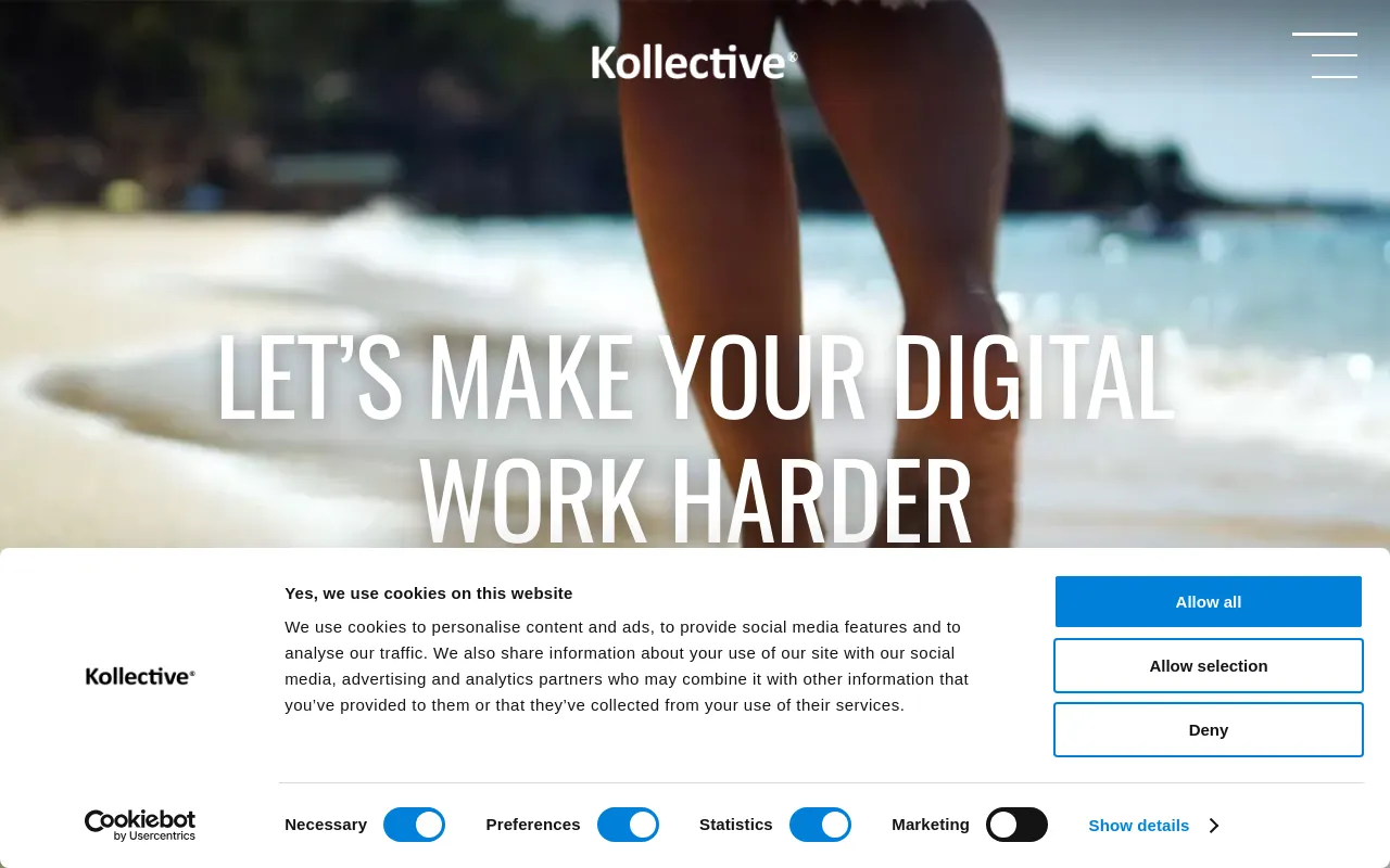 Screenshot of kollective.agency