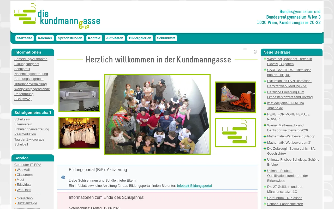 Screenshot of kundmanngasse.at