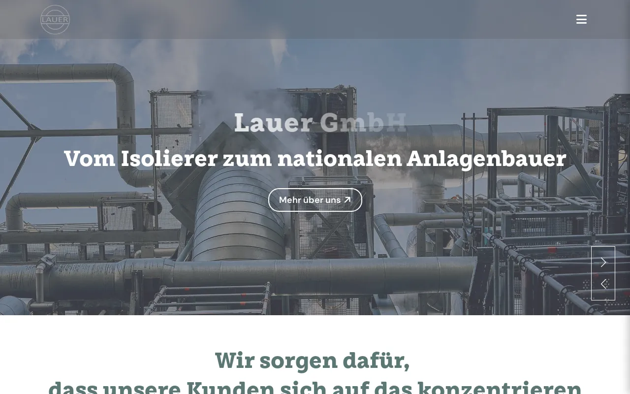 Screenshot of lauer-gmbh.de