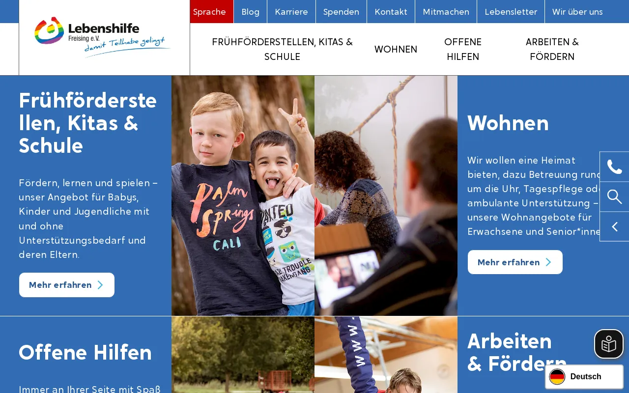 Screenshot of lebenshilfe-fs.de