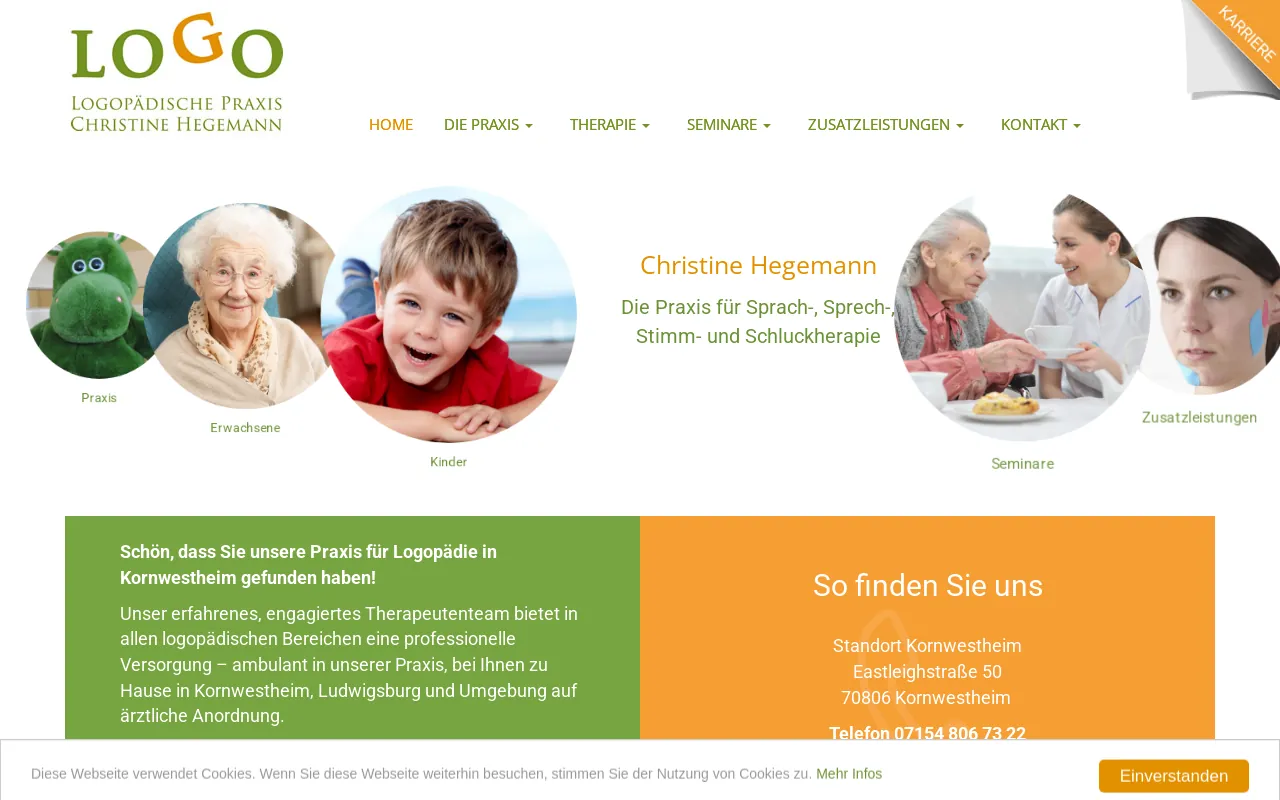 Screenshot of logopaedie-hegemann.de