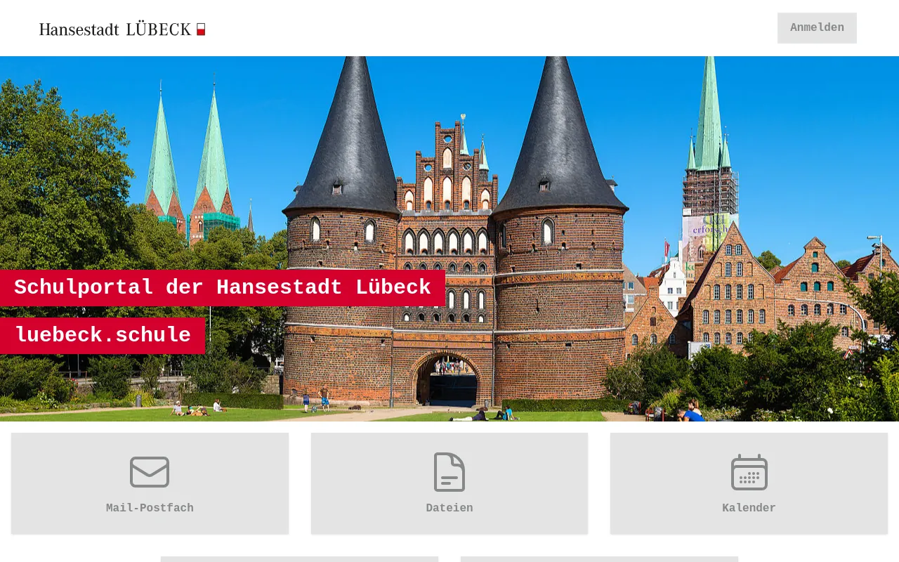 Screenshot of luebeck.schule