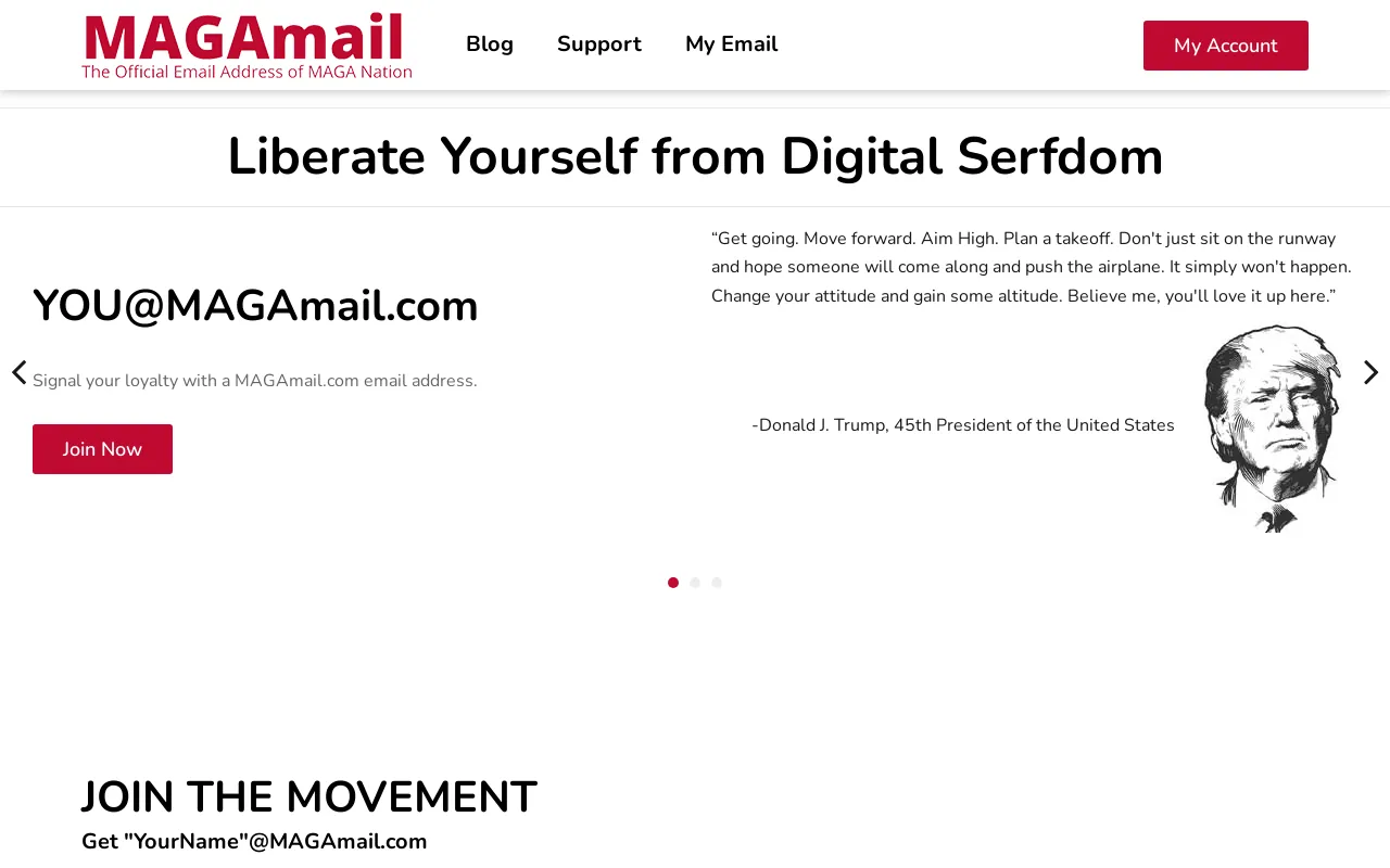 Screenshot of magamail.com