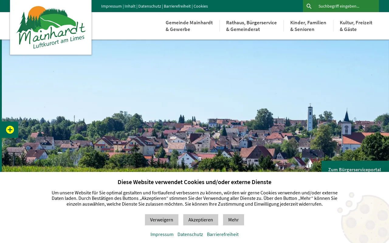Screenshot of mainhardt.de