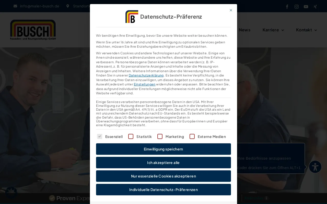 Screenshot of maler-busch.de