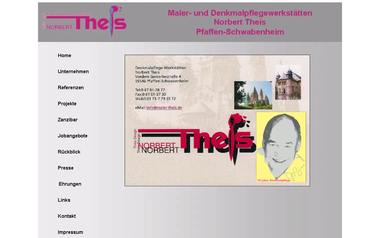 Screenshot of maler-theis.de