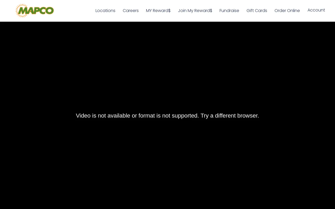 Screenshot of mapcorewards.com