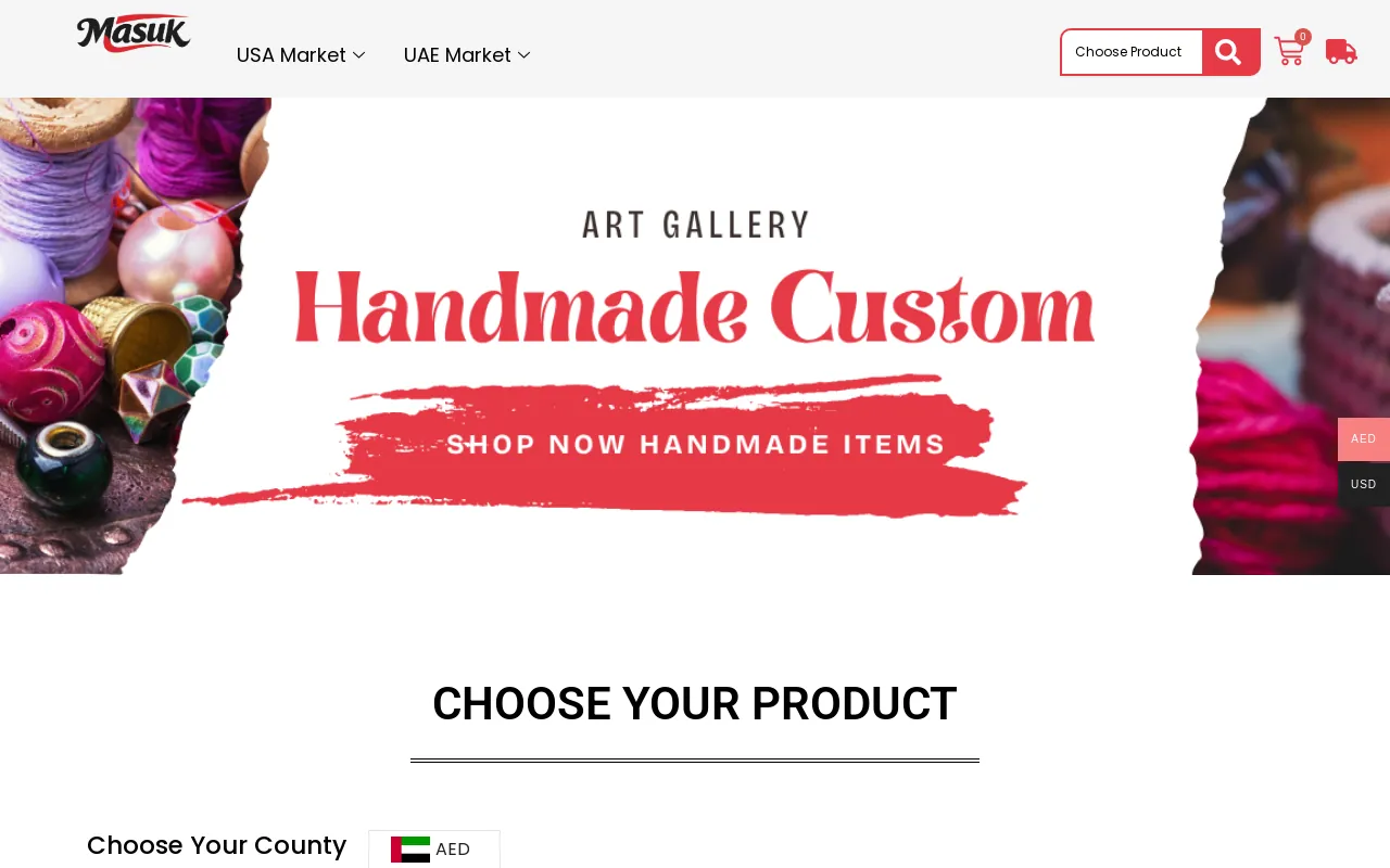Screenshot of masuk.shop