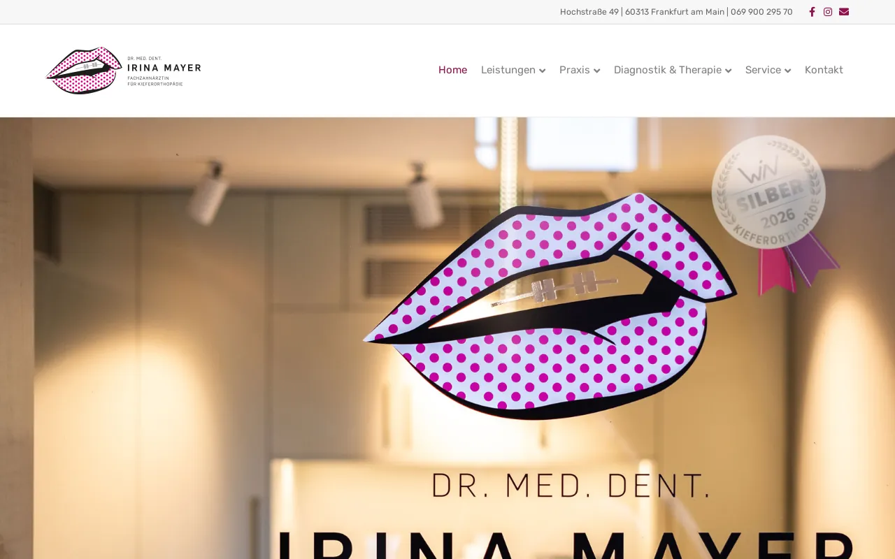 Screenshot of mayer-frankfurt.de
