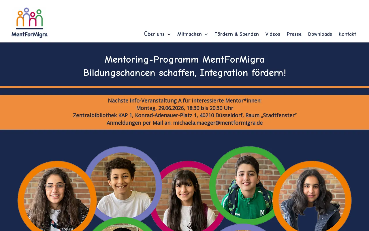 Screenshot of mentformigra.de