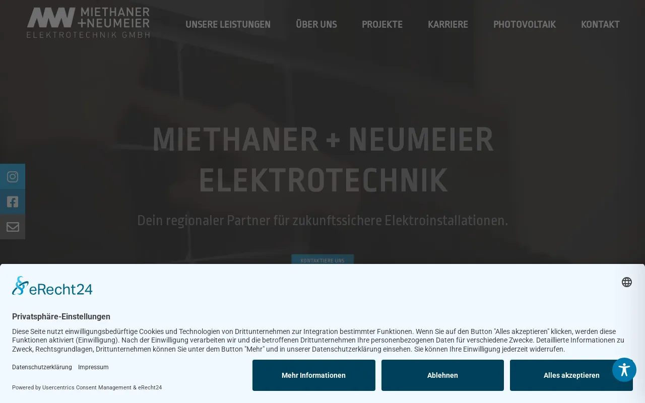 Screenshot of miethaner-neumeier.de