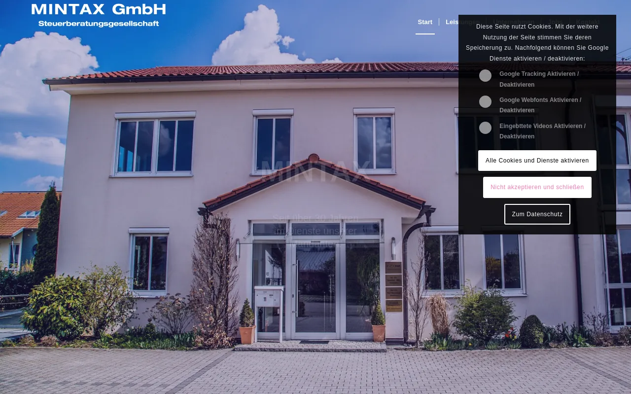 Screenshot of mintaxpaf.de