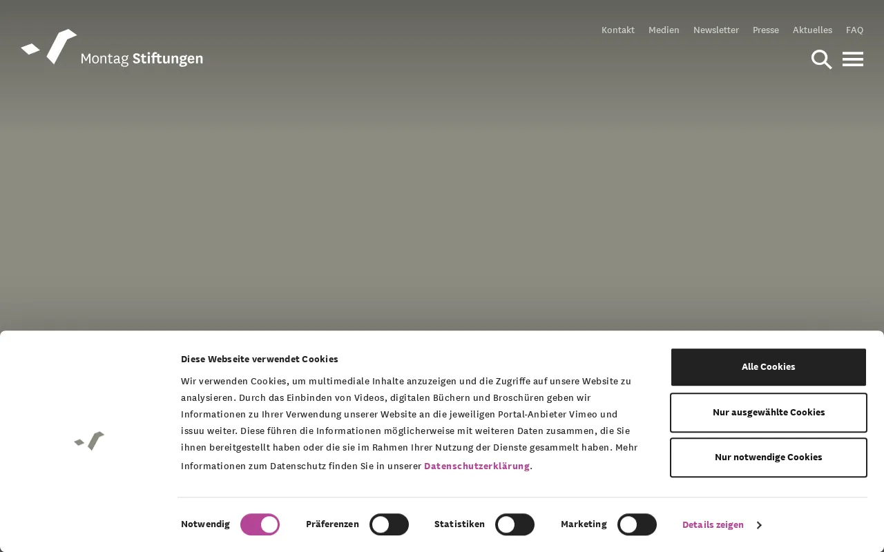 Screenshot of montag-stiftungen.de