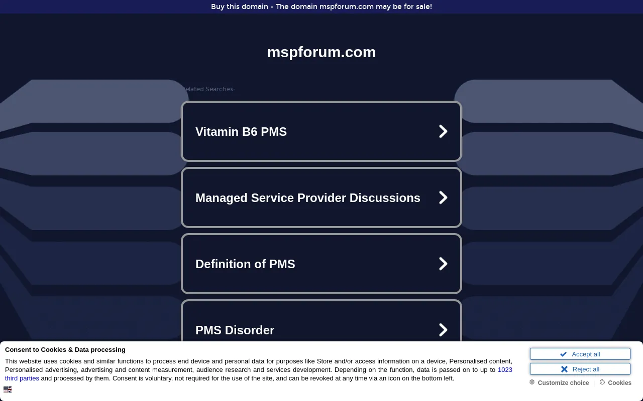 Screenshot of mspforum.com