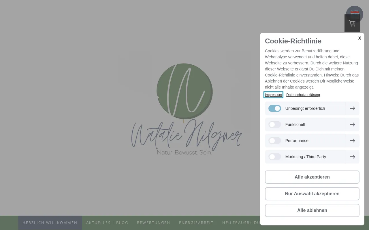 Screenshot of natalie-hilgner.de