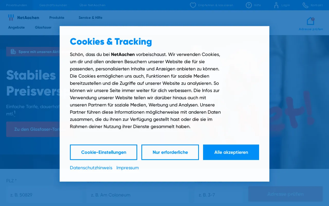 Screenshot of netaachen.de