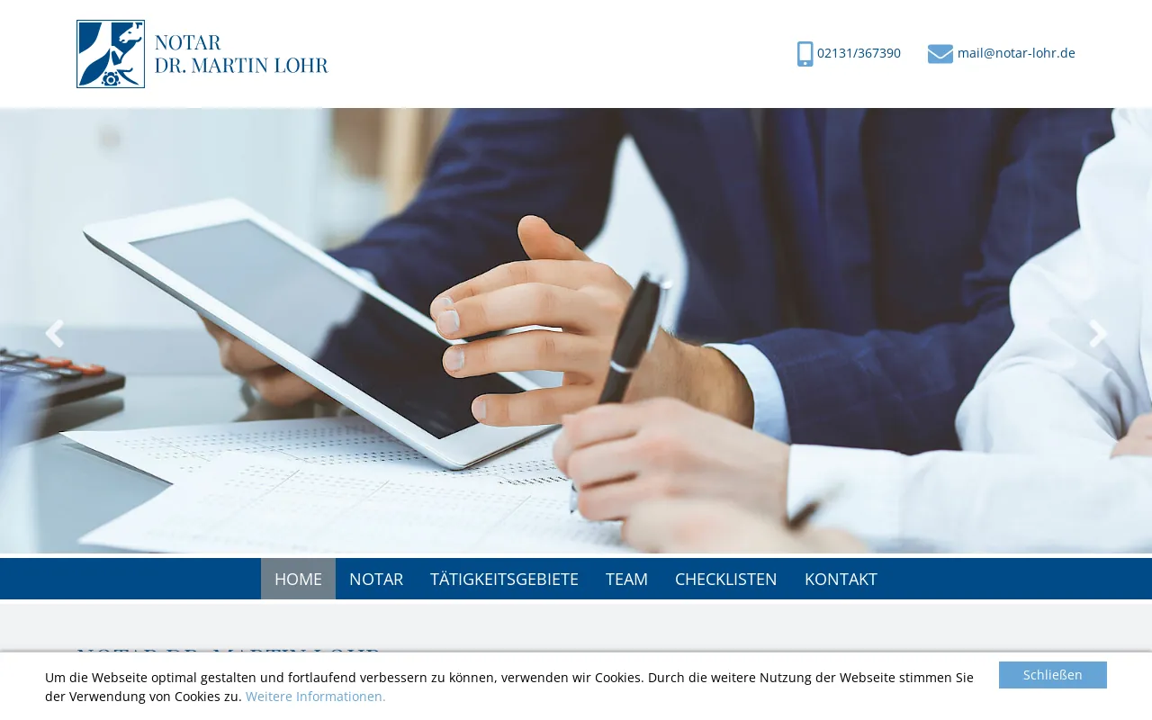 Screenshot of notar-lohr.de