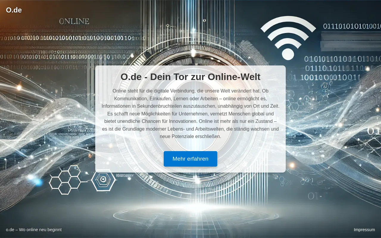Screenshot of o.de