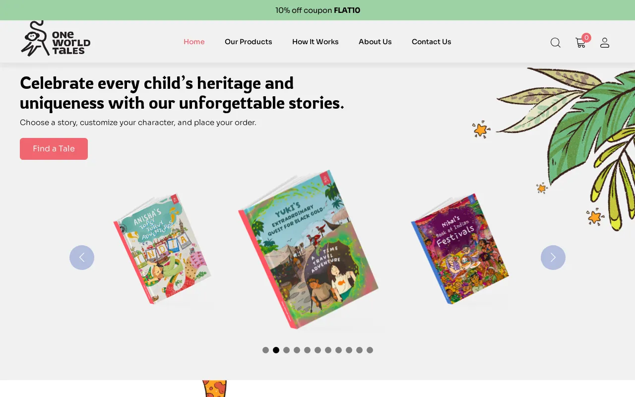 Screenshot of oneworldtales.com