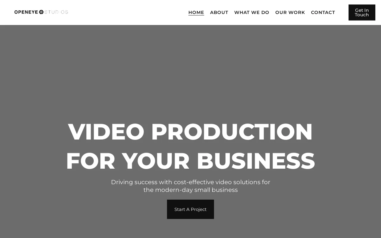 Screenshot of openeyestudios.com