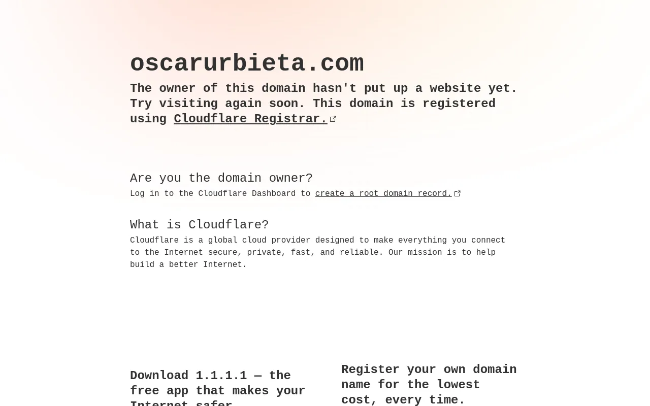 Screenshot of oscarurbieta.com