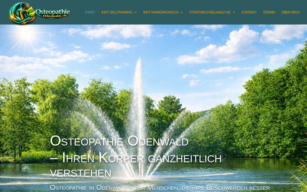 Screenshot of osteopathie-odenwald.de