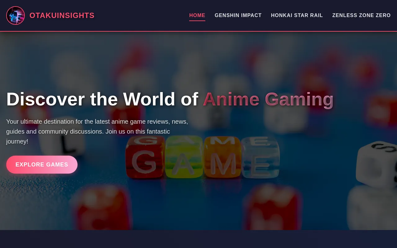 Screenshot of otakuinsights.xyz