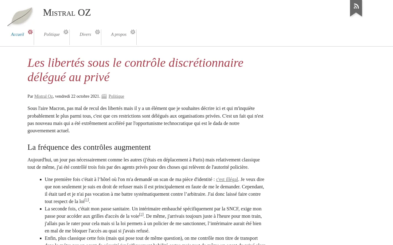 Screenshot of ozm.fr