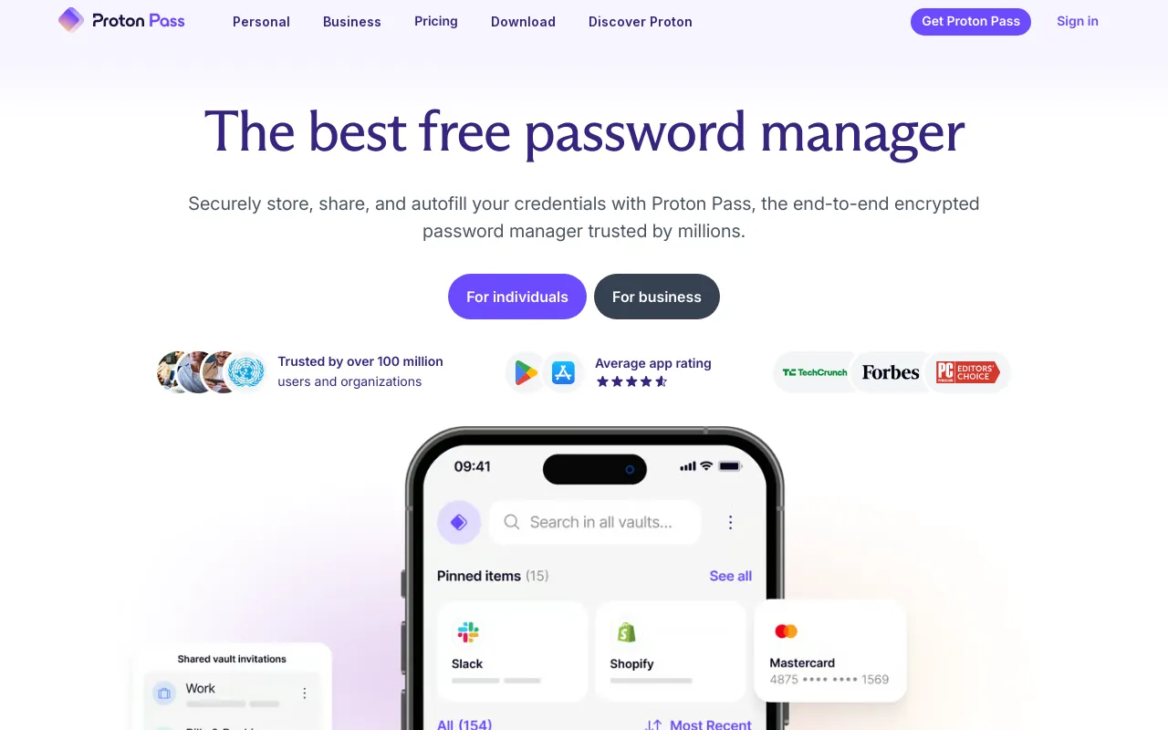 Screenshot of passmail.net