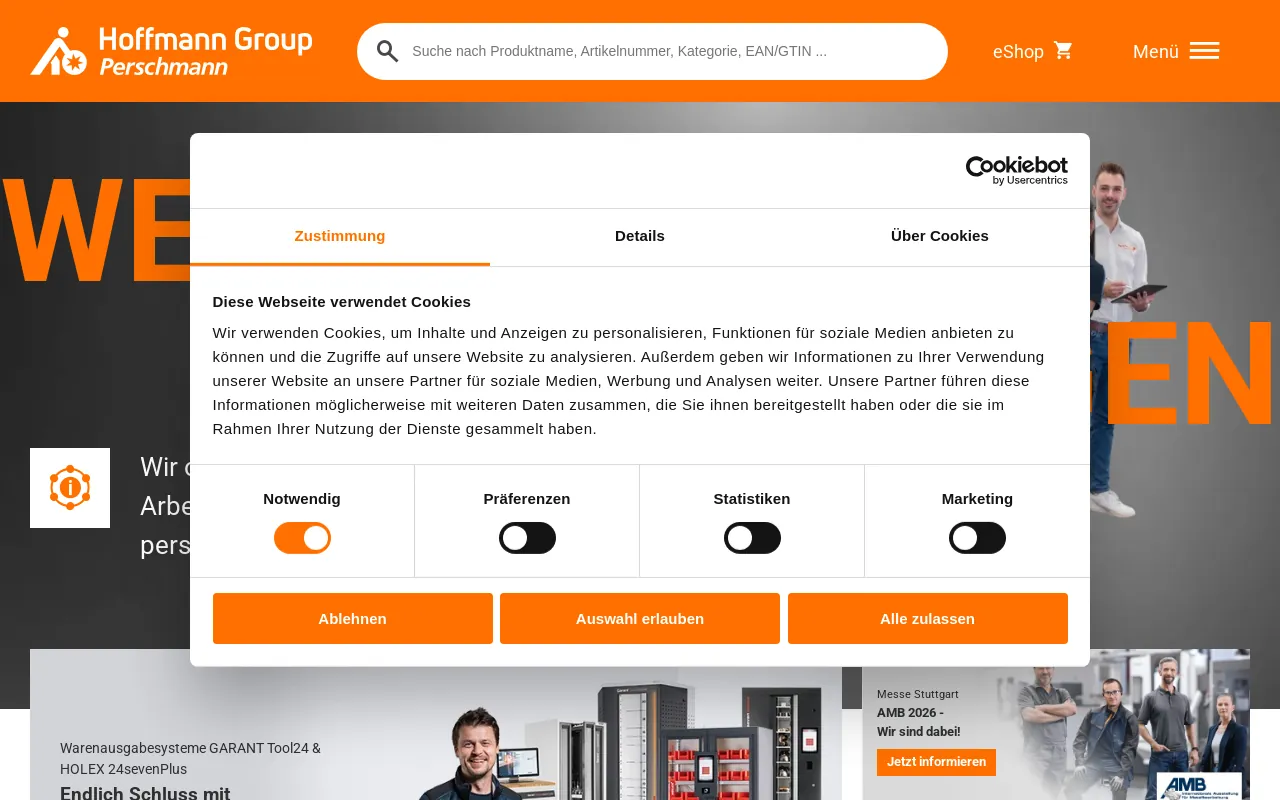 Screenshot of perschmann.de
