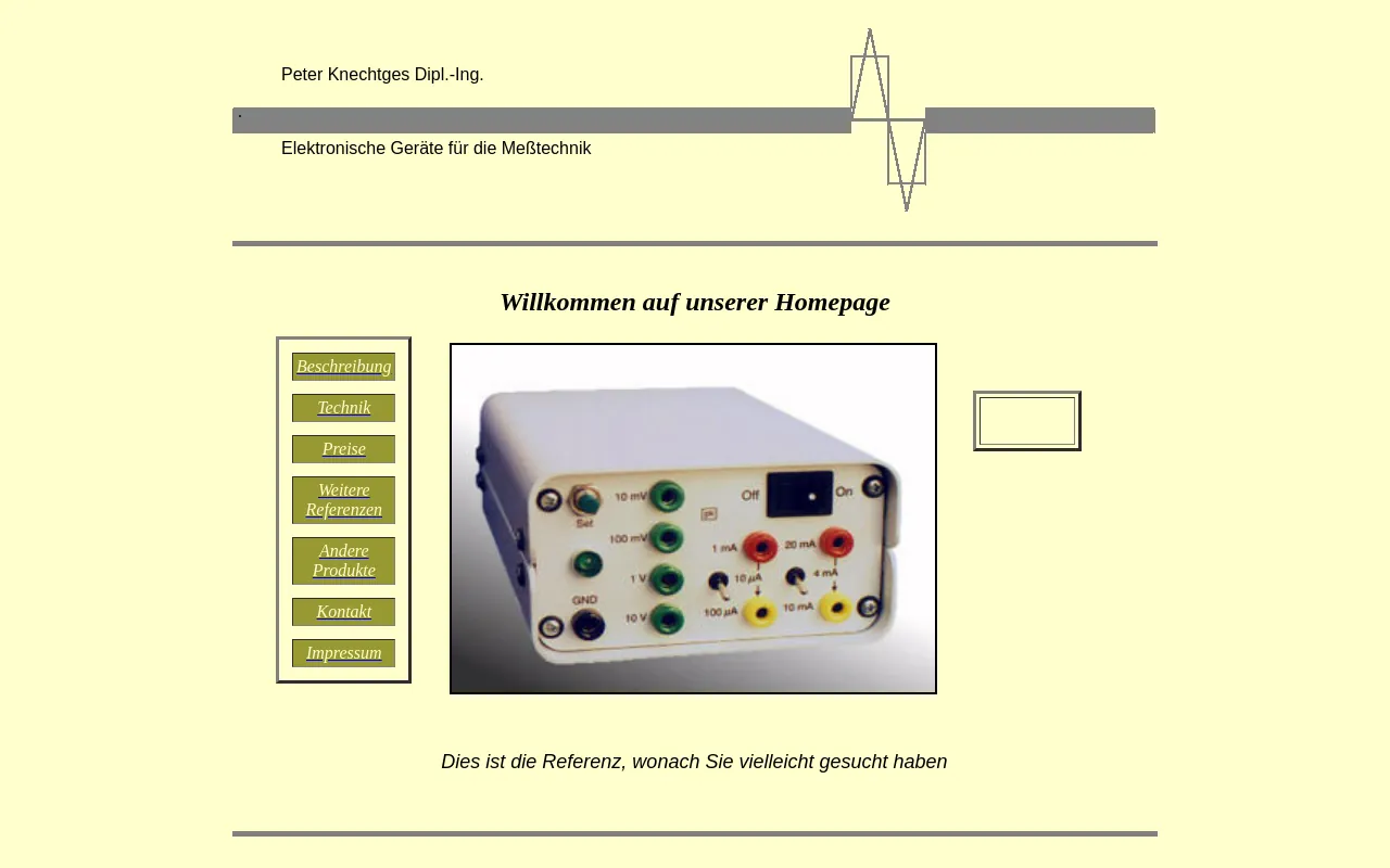 Screenshot of peterknechtges.de