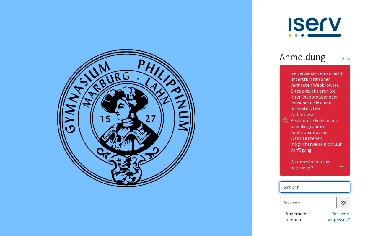 Screenshot of philleserv.de