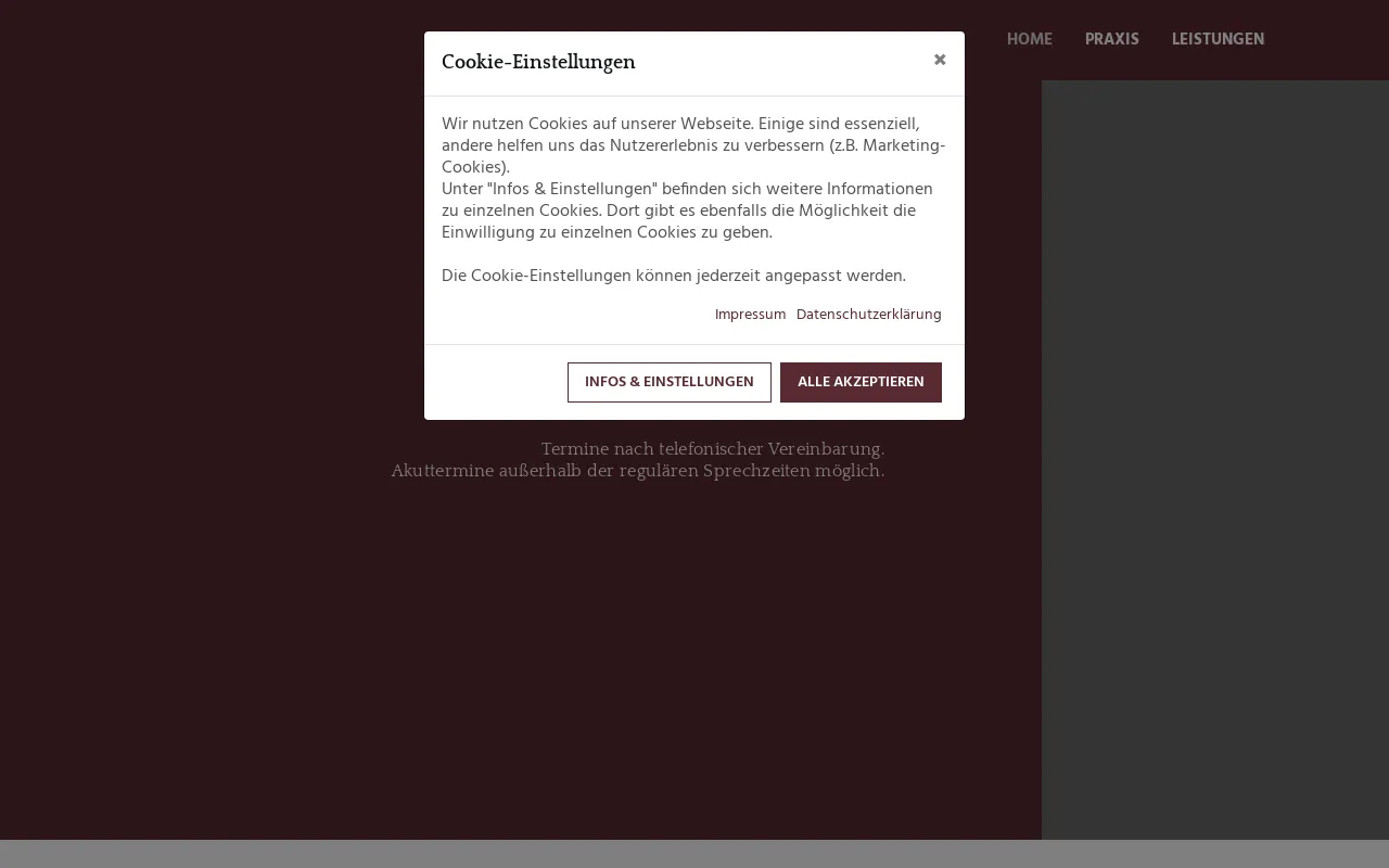 Screenshot of physio-bless.de