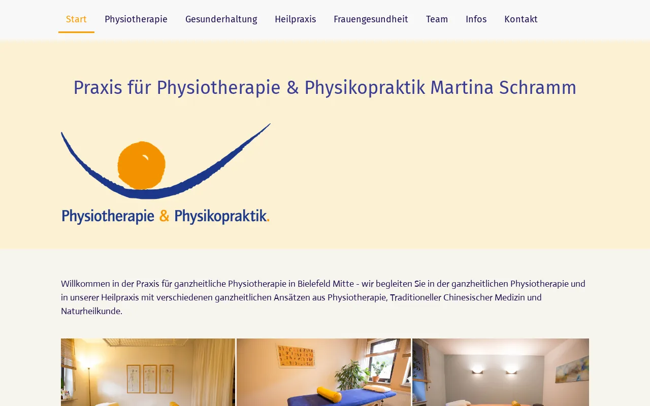 Screenshot of praxis-martinaschramm.de