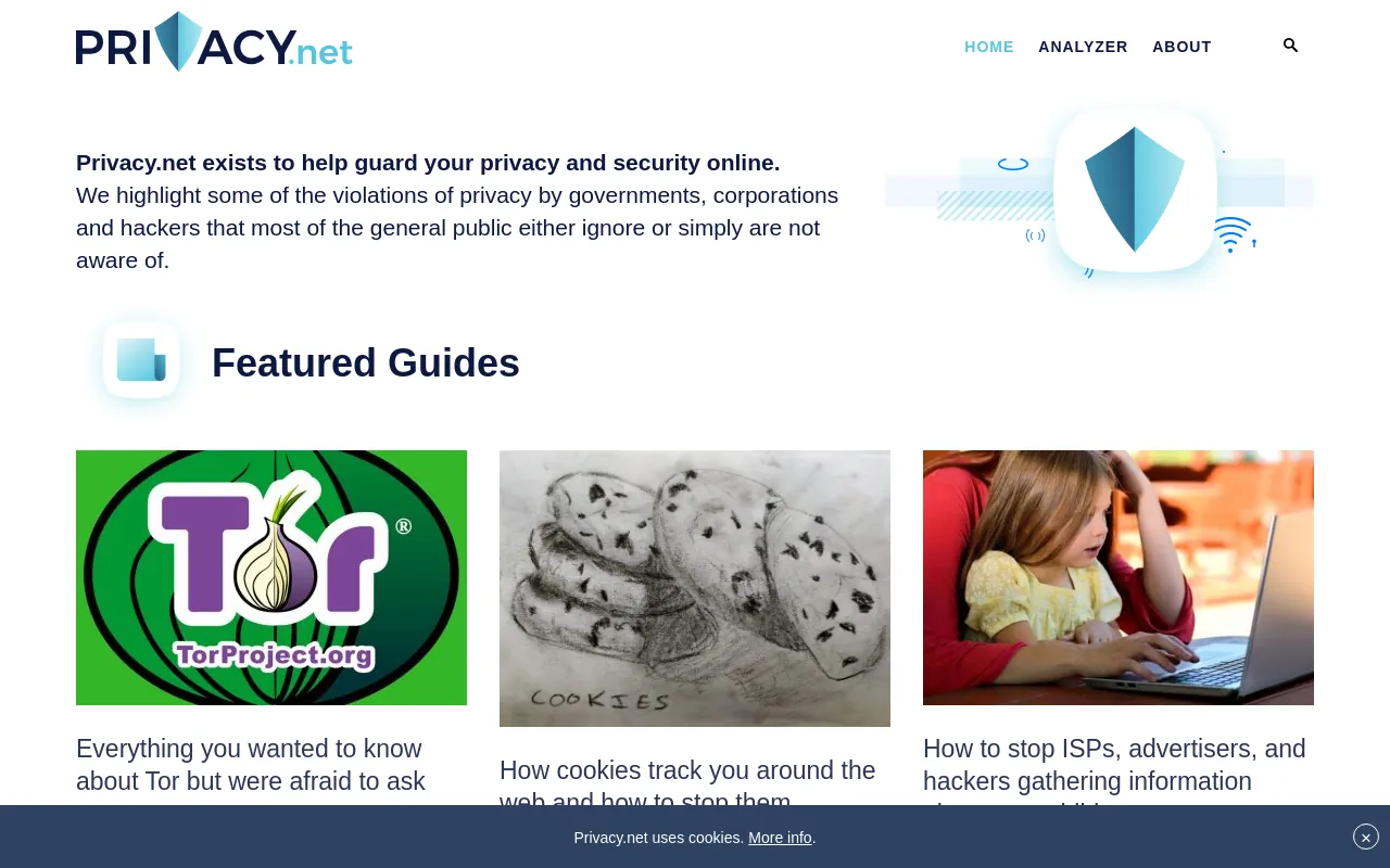 Screenshot of privacy.net