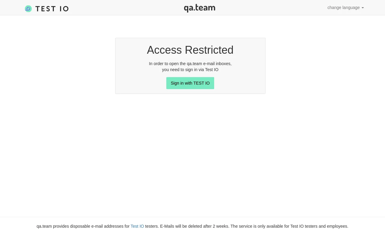 Screenshot of qa.team