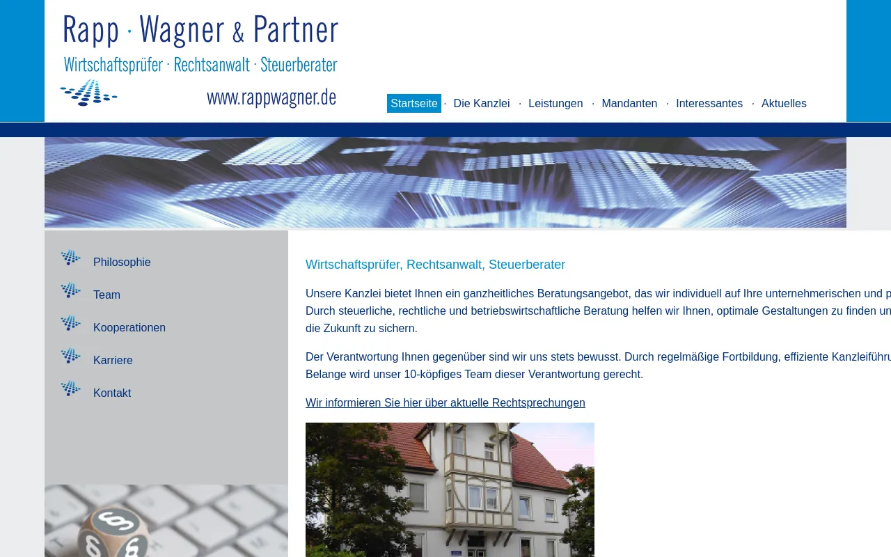 Screenshot of rappwagner.de