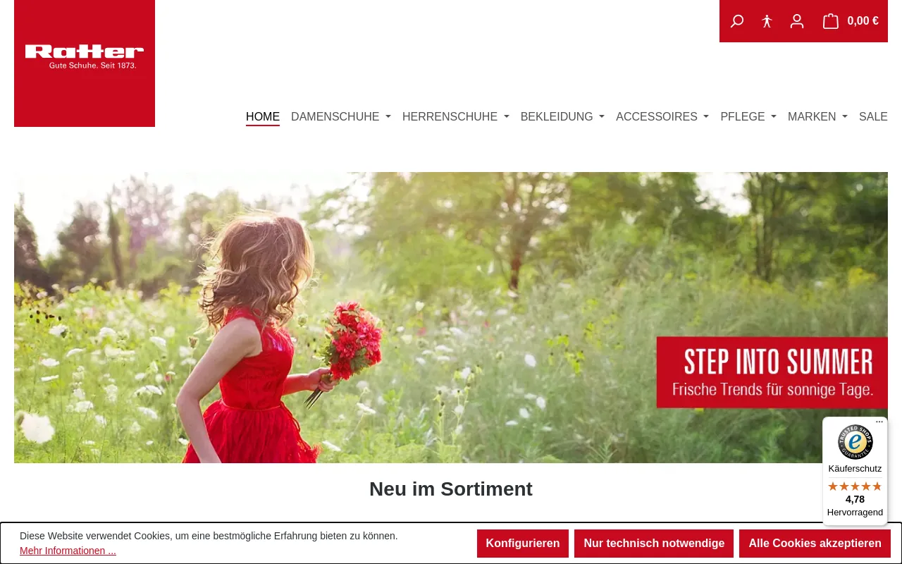 Screenshot of ratter.de