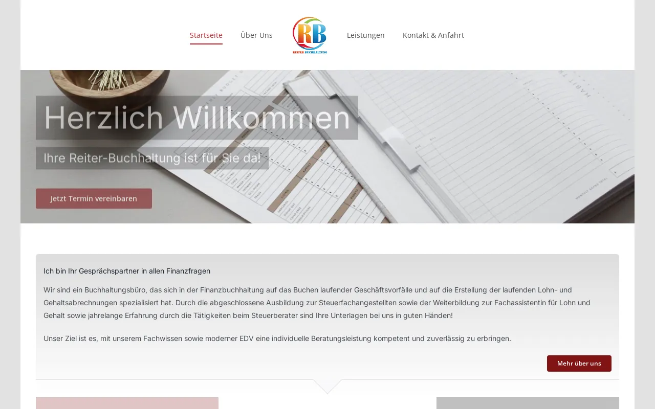 Screenshot of reiter-buchhaltung.de