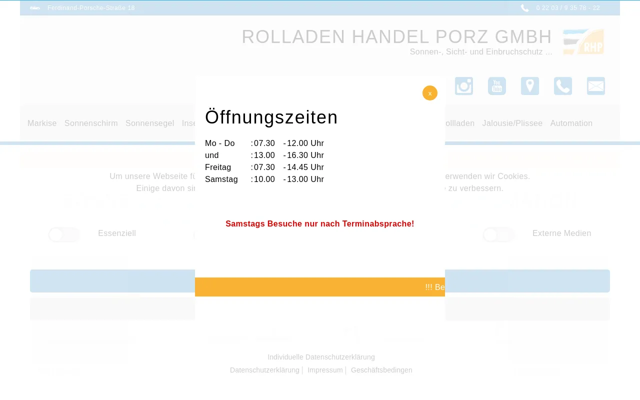 Screenshot of rhp-online.de