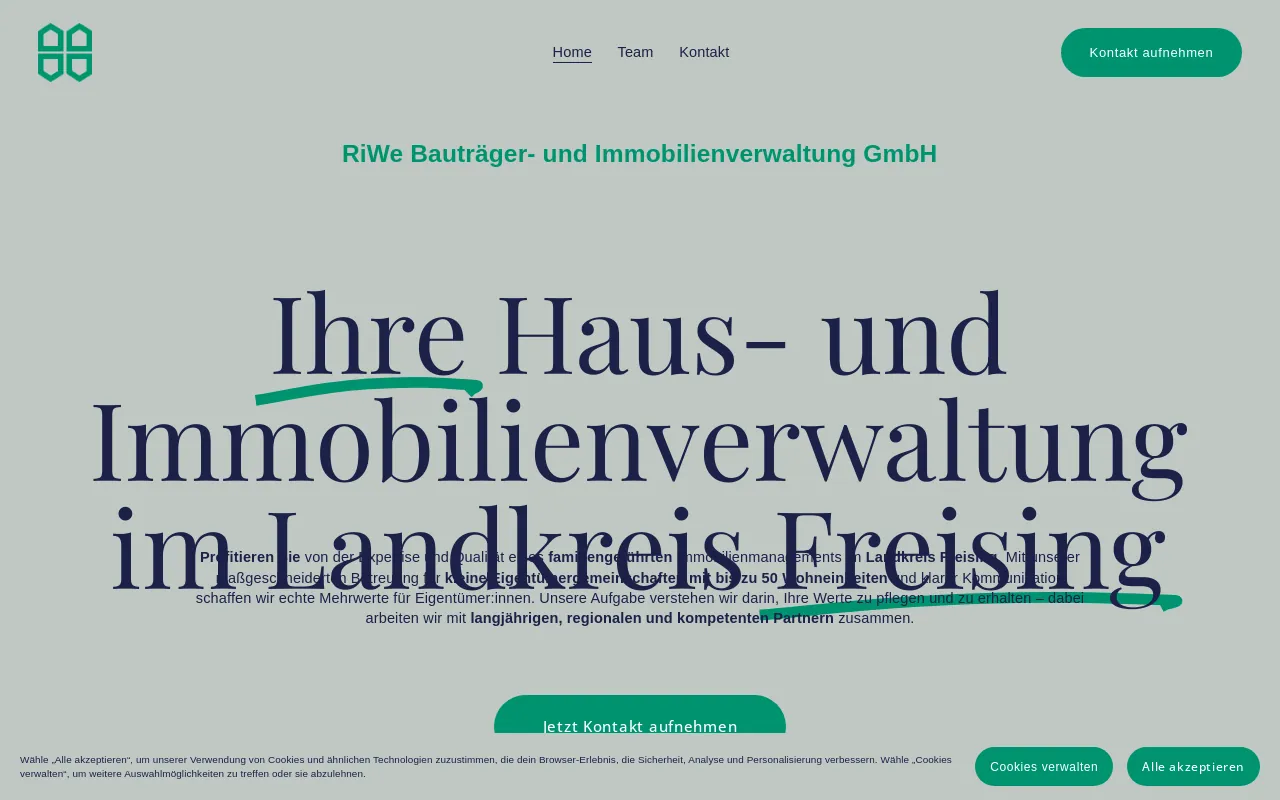 Screenshot of riwe-immobilien.de
