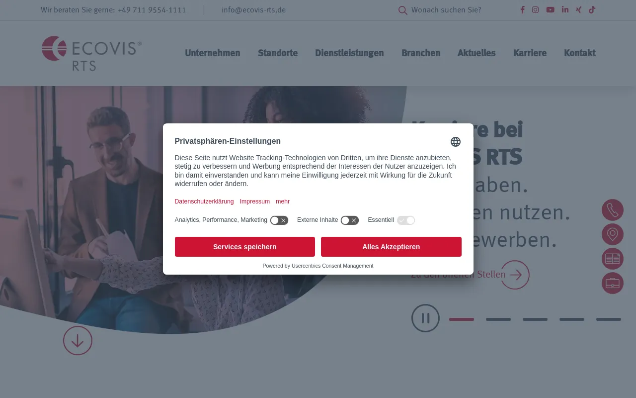 Screenshot of rtskg.de
