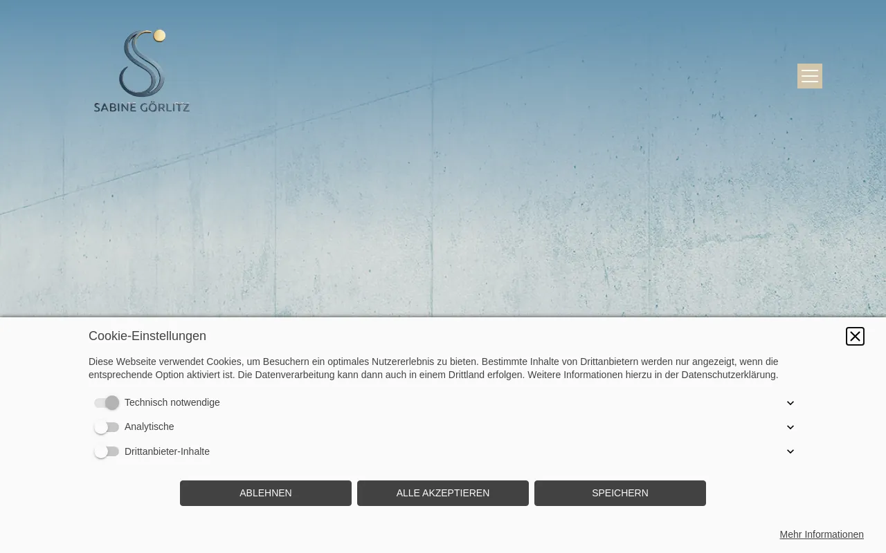 Screenshot of sabinegoerlitz.de