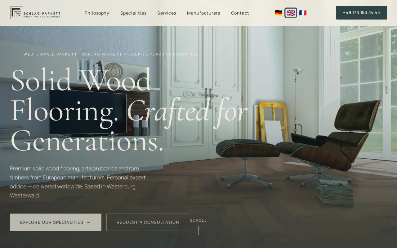 Screenshot of schlag-parkett.de