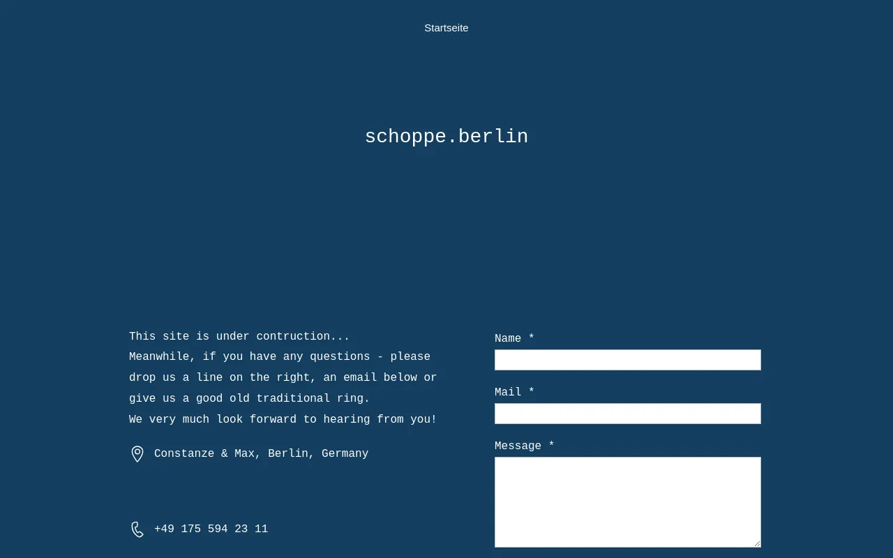 Screenshot of schoppe.berlin
