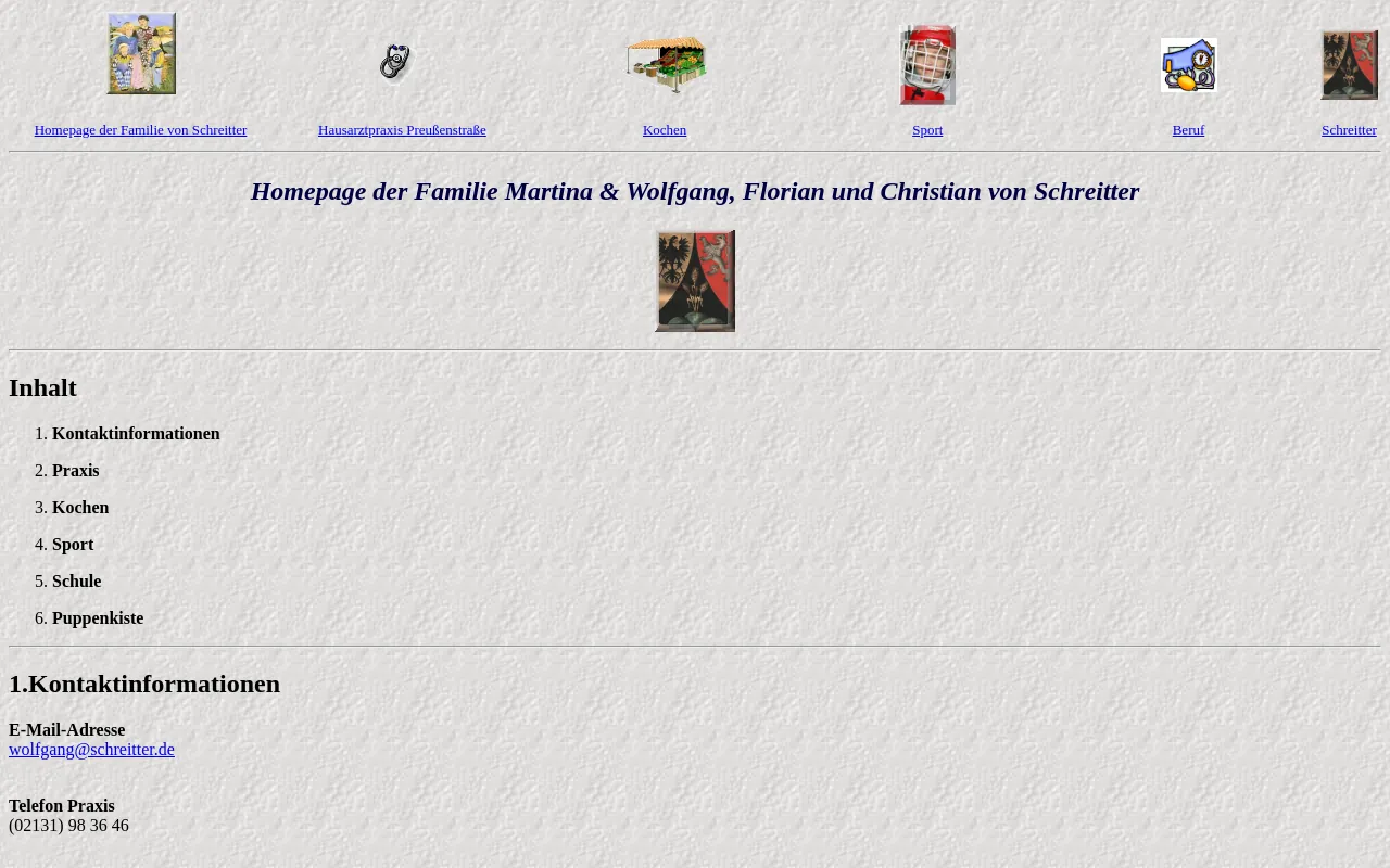 Screenshot of schreitter.de